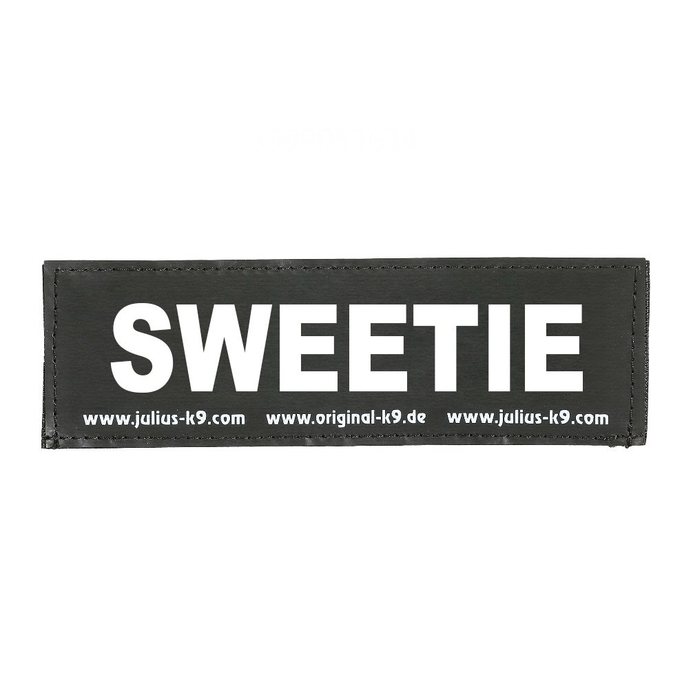 Julius-K9 Original Interchangeable Patch, Large, Black, Sweetie — image 1
