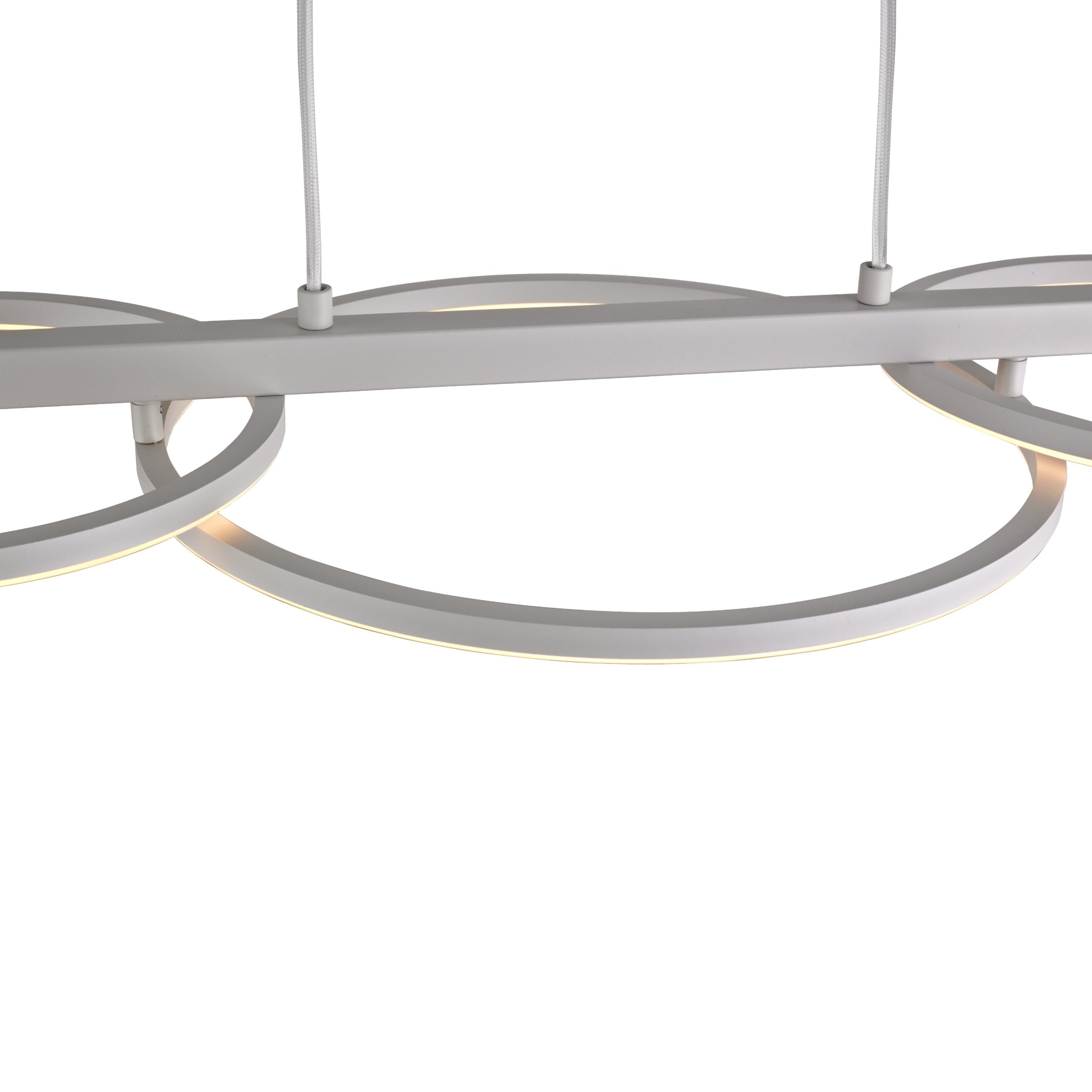 Pendelleuchte Sintra, 3-flammig Esszimmer, LED, modern, Weiß | Dimmbar, höhenverstellbar, Wohnzimmer, Küche, Design-Hängelampe, 94 cm Länge, Hängelampe aus Metall, warmweiße Lichtfarbe