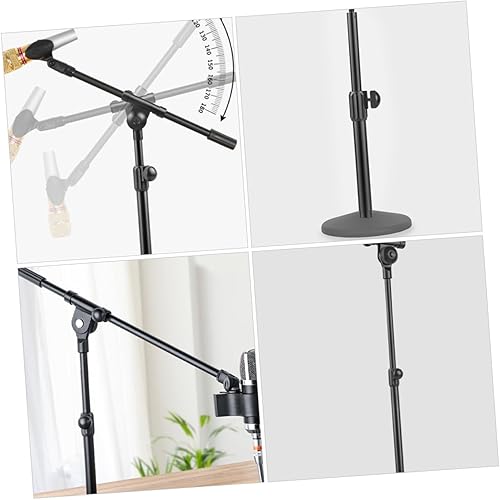 Miniatura 7 de Telescoping Mic Stand Extension Boom Pole with Screw Head Adapter Metal Microphone Arm Compatible with Various Mic Brands Easy to Install for Studio