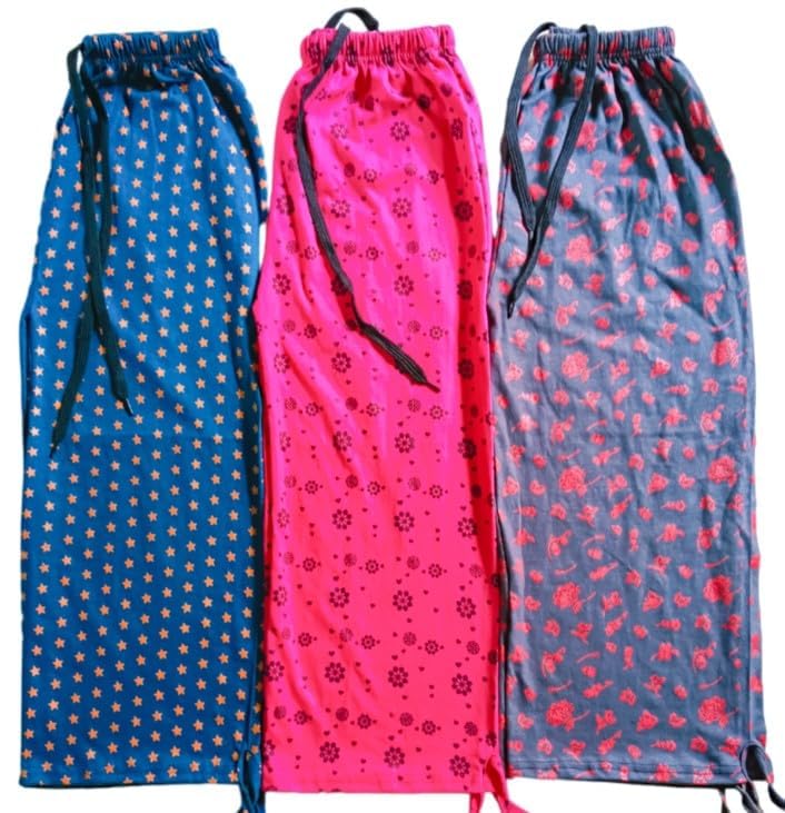 Regular Fit Night Pants capris for Women Pack of 3(Prints may vary)-image-19