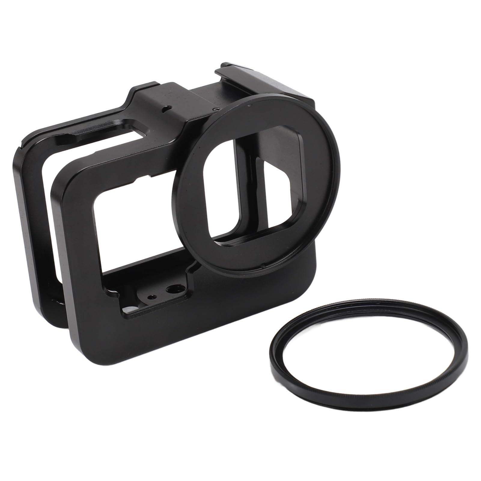 Coque de Cage de Caméra, Boîtier de Cadre en Aluminium pour Caméra, Boîtier de Protection à Découpes Précises avec Tournevis Hexagonal en Forme de L pour Appareil Photo, Support