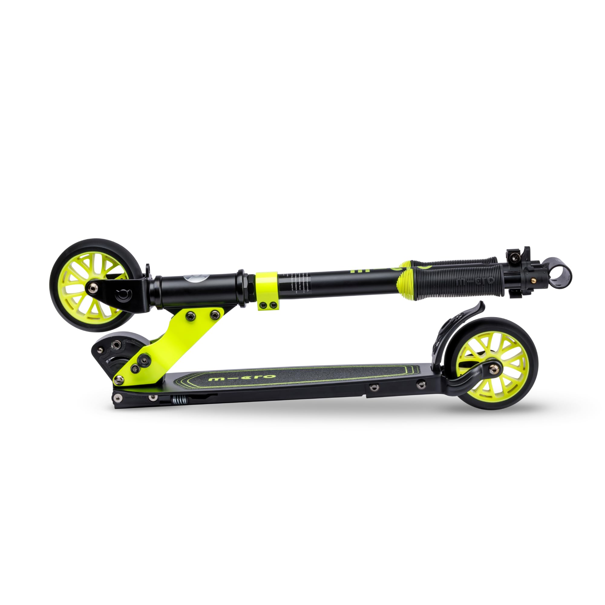 Micro® Rocket | Patinete de 2 Ruedas Extra Anchas 120 mm| Mayor Estabilidad | Scooter de Aluminio Plegable | Altura Ajustable 66 a 96 cm| Pata de Cabra | Ligero 3,85kg | Adolescentes y Adultos