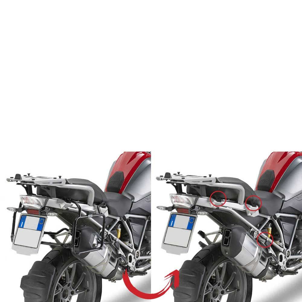 GIVI PLR5108 RAPID RELEASE RACK BMW R1200GS ADVENTURE 2014 for MONOKEY panniers