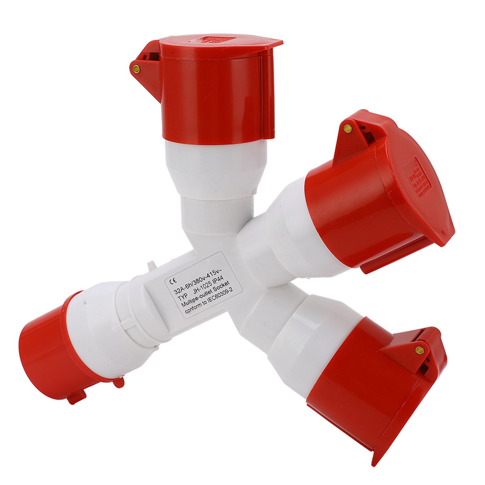 Spina Impermeabile Industriale Multifunzionale 1 Ingresso 3 Uscite Spina Industriale a 5 Pin Spina Industriale 3P+N+E 380‑415V 32A