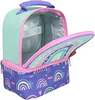 Bolsa Térmica Infantil Thermos Arco-íris Cor Azul-claro