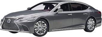 AUTOart 78867 1/18 Lexus LS500h Metallic Gray Interior Color Crimson & Black Finished Product