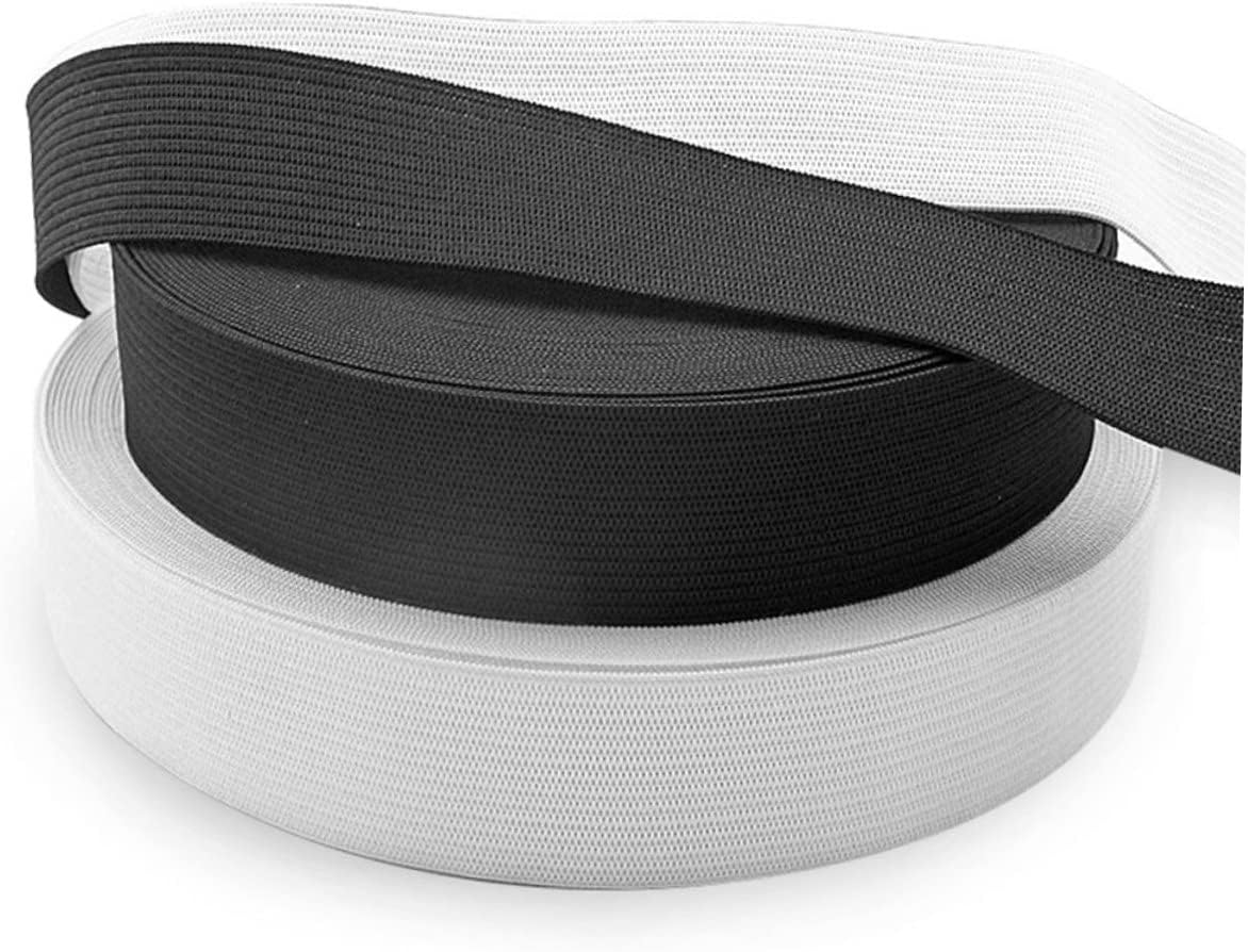 Large Elastic Bands 1 Roll of 42 Meters White Thread Elastic Band for Sewing for Clothing Accessories