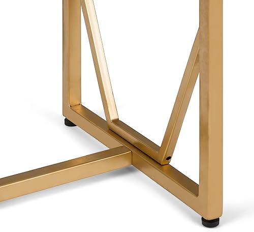 Miniatura 110 de SIMPLIHOME Preston - Mesa auxiliar de metal industrial moderna de 22 pulgadas de ancho en cobre antiguo, totalmente montada para la sala de estar y