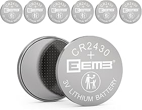 EEMB 6-Pack CR2430 Battery, 3V Lithium 300mAh High Capacity, UL Certified Coin Cell, DL2430 BR2430 for Car Key Fob, Remote Controls, Glucose Monitor, Electronic Candles