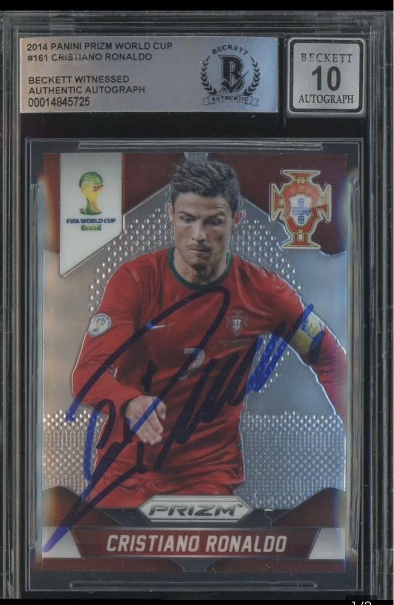 クリスティアーノ ロナウド 2014 World Cup 直書きサインカード