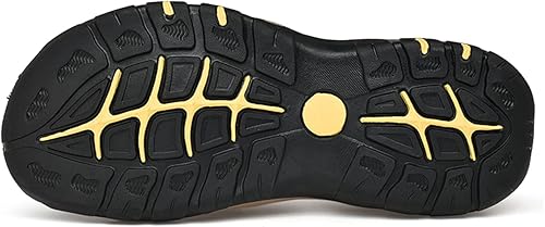 Miniatura 4 de Sandalias deportivas al aire libre para hombre transpirables zapatos de playa con punta cerrada antideslizantes para caminar cuero pescador cómodos