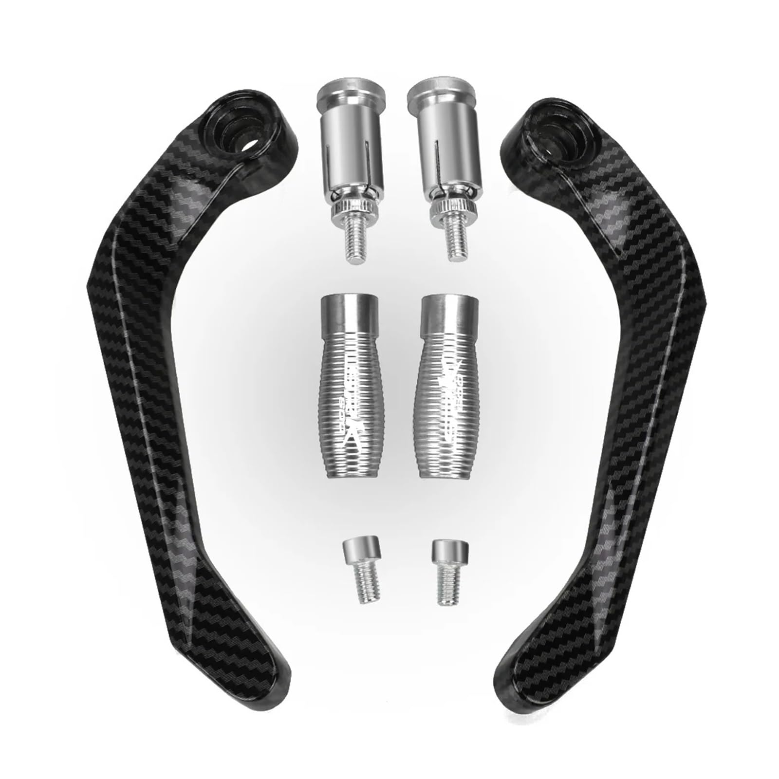 Doyubvcw Silver Motorcycle Lever Guards Handgrip For Qjmotor Qjsrk600 Srk600 Srk 600 All Years Motorcycle Levers Guard Brake Clutch Handlebar Grips End Protector