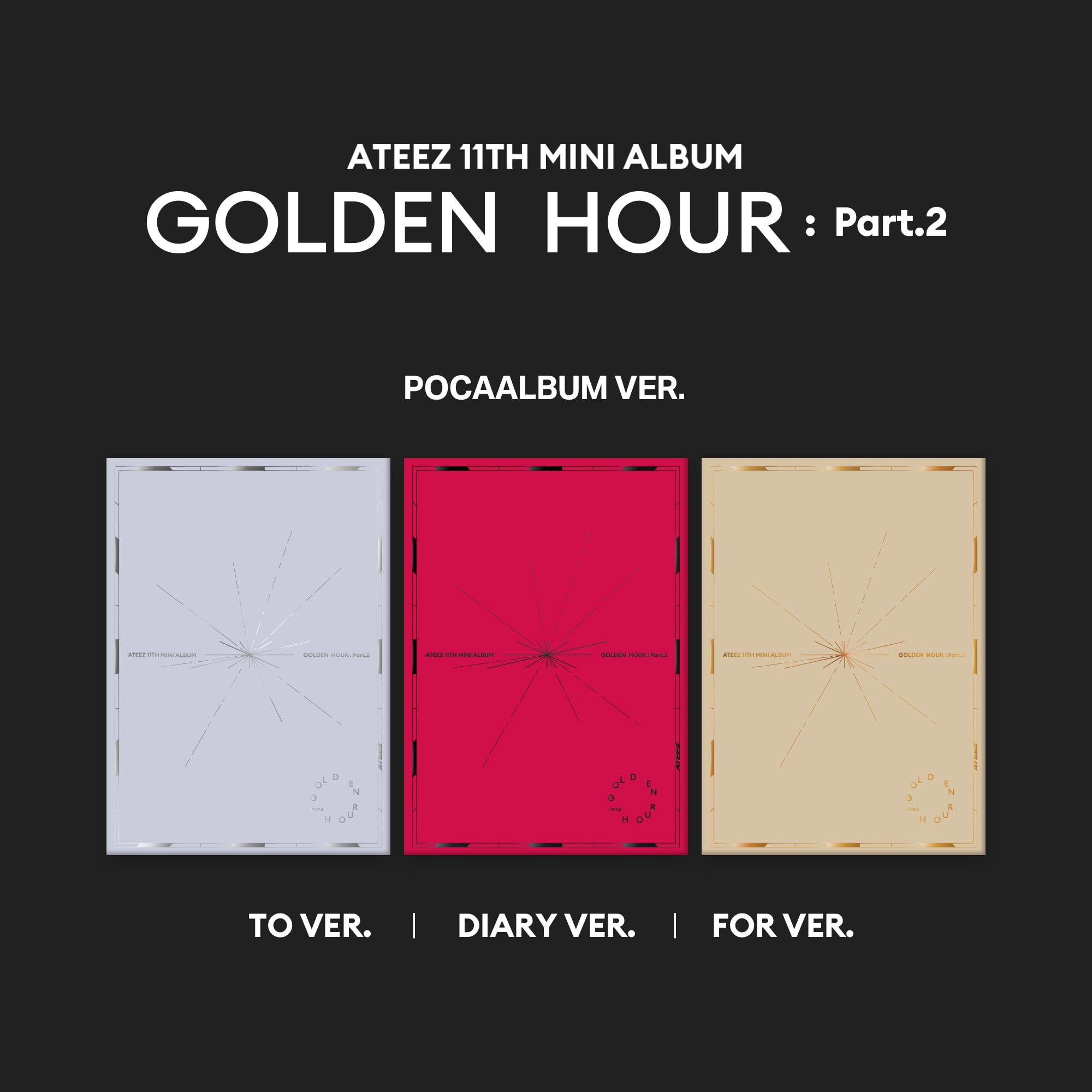 ATEEZ - ATEEZ 予約 購入 トレカ toktoq GOLDEN HOUR poca DL: 12.6) ATEEZ GOLDEN HOUR PART 3 TOKTOQ POB PRE-ORDER