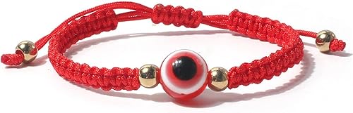 Pulseras de cuerda de mal de ojo, ajustable, hecha a mano, trenzada, contra el mal de ojo, pulsera de la cábala turca, protección de buena suerte,