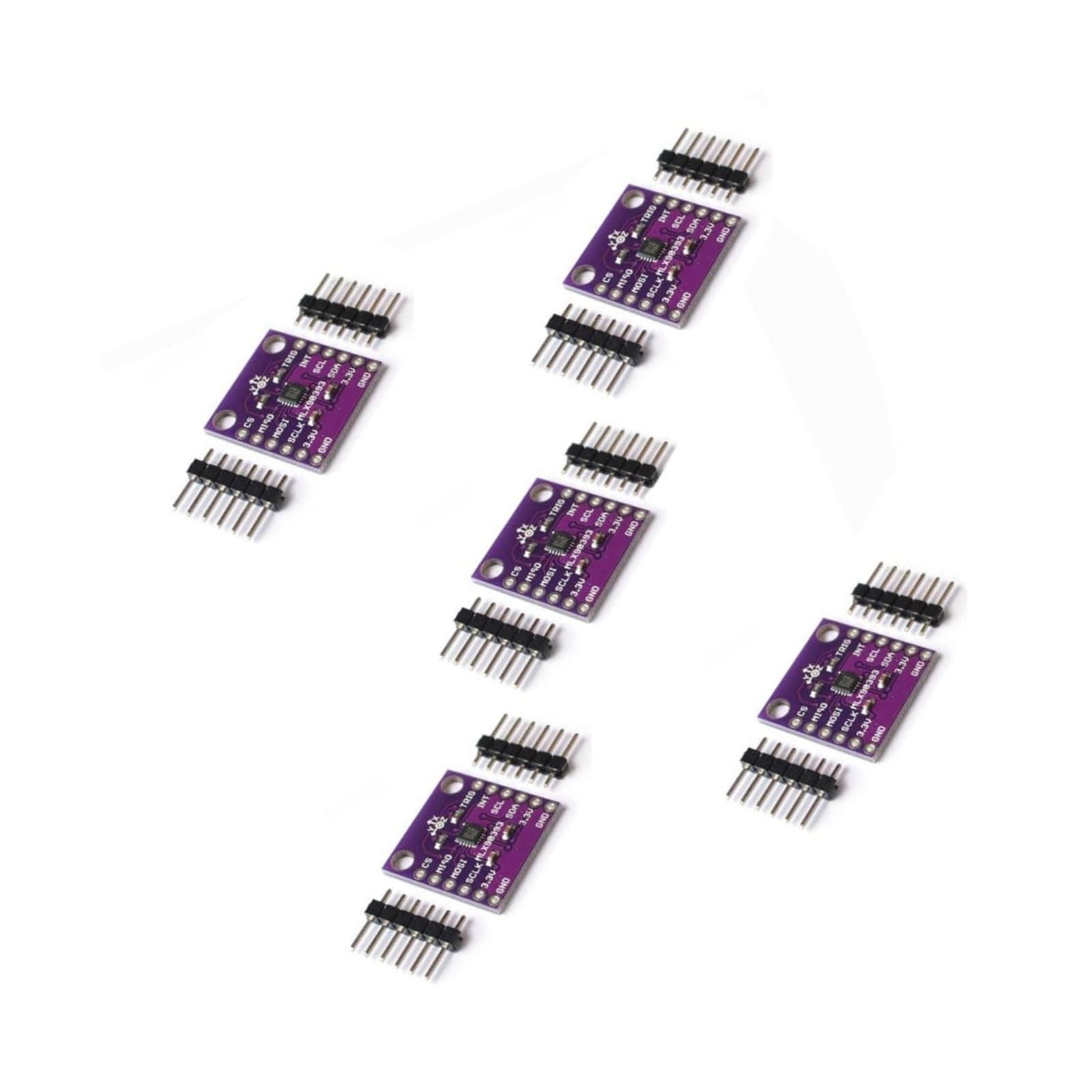 Module effet Hall MLX90393 lot de 5 pour positionnement 3D - 5
