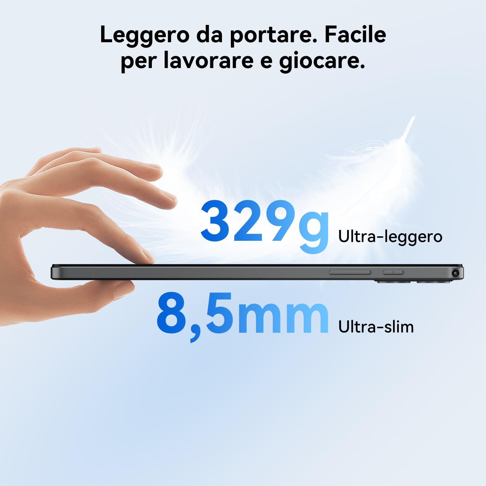 Blackview Link2 8 Pollici Tablet Android 15, 1340 * 800 Display, 12GB RAM + 128GB ROM/1TB TF, Tablet in Offerta, Gemini AI 2.0, Face ID, Widevine L1/5G WiFi/5000mAh/8MP + 5MP/GPS/OTG/OTA/Bluetooth5.0