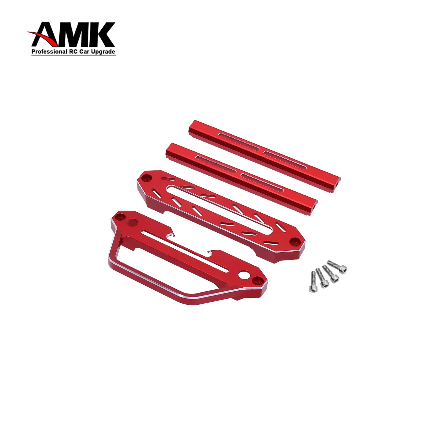AMK RC Upgrade Parts: Metal Transmitter Protector Frame/Remote Control Metal Base for Flysky Noble NB4 (red)