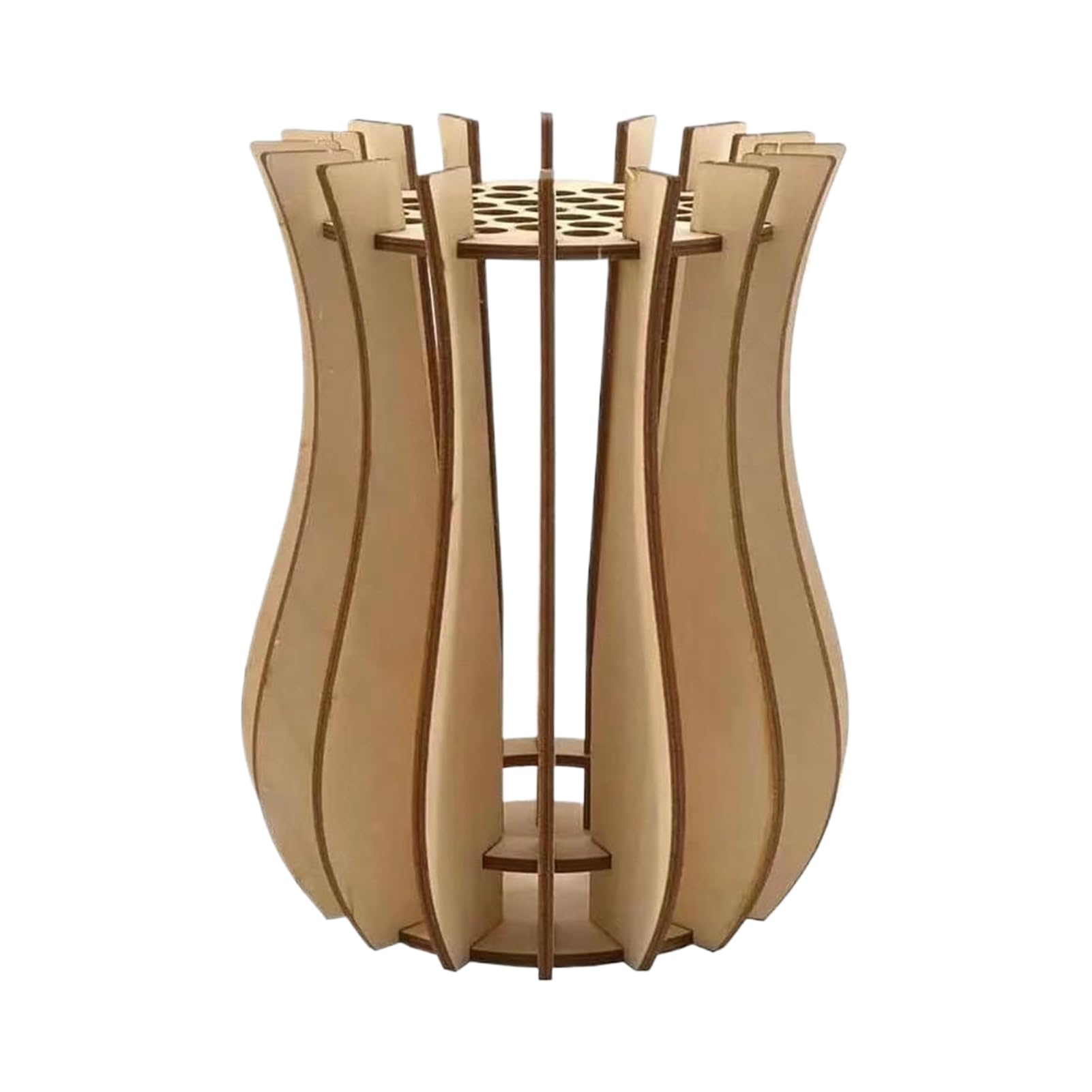 Alcxazs Type+2 Bouquet Wooden Vase Stylish And Spacious For Flower Arrangements Wooden Puzzle Flower Stand Decorative Stand,