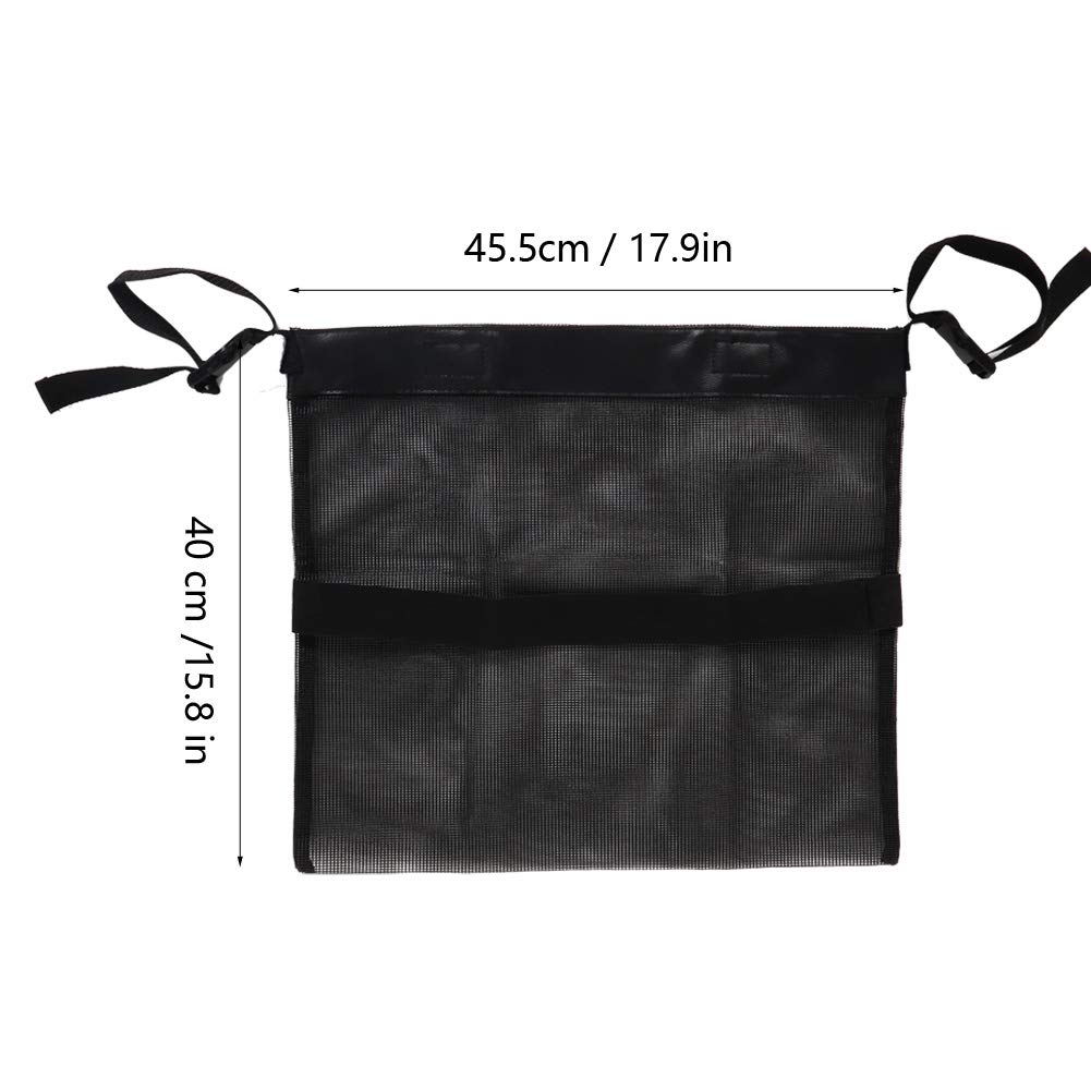 Alvinlite Stroller Bag Organizer Black with Large Mesh Bag Universal Multi Function Baby Mesh Organizer Hanging Bag Net Bag for Bottles Nappy Baby Cloth Baby Blanket