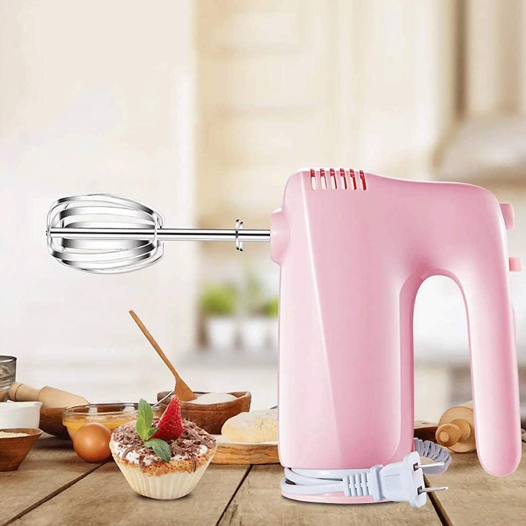 5 Speed Electric Hand Mixer Stainless Steel Twisted Wire Beaters and Whisk Household Mini Hand Mixer Baking Mixer Electric Hand Mixers