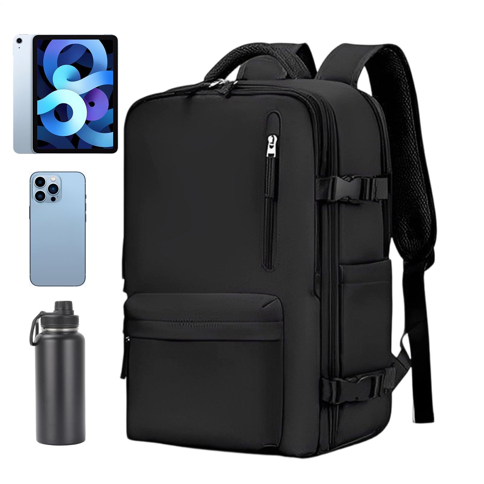 Zaino Da Viaggio Con Scomparto Scarpe Zaino Porta PC Con Ricarica USB E | Grande Capacità Per Viaggio, Palestra, Scuola, Pendolarismo, Escursionismo, Spiaggia, Aereo