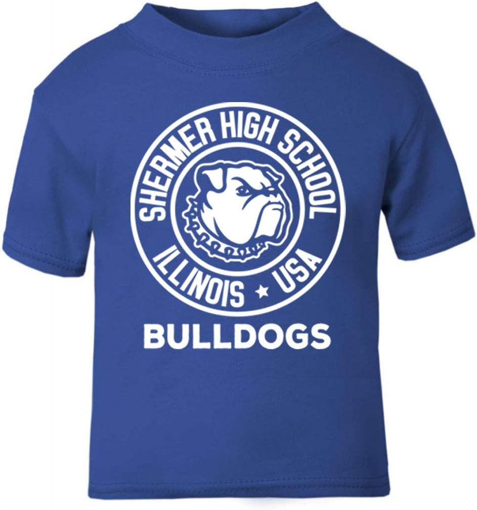 Ferris Buellers Day Off Shermer High School Breakfast Club Baby and Toddler Short Sleeve T-Shirt Royal Blue