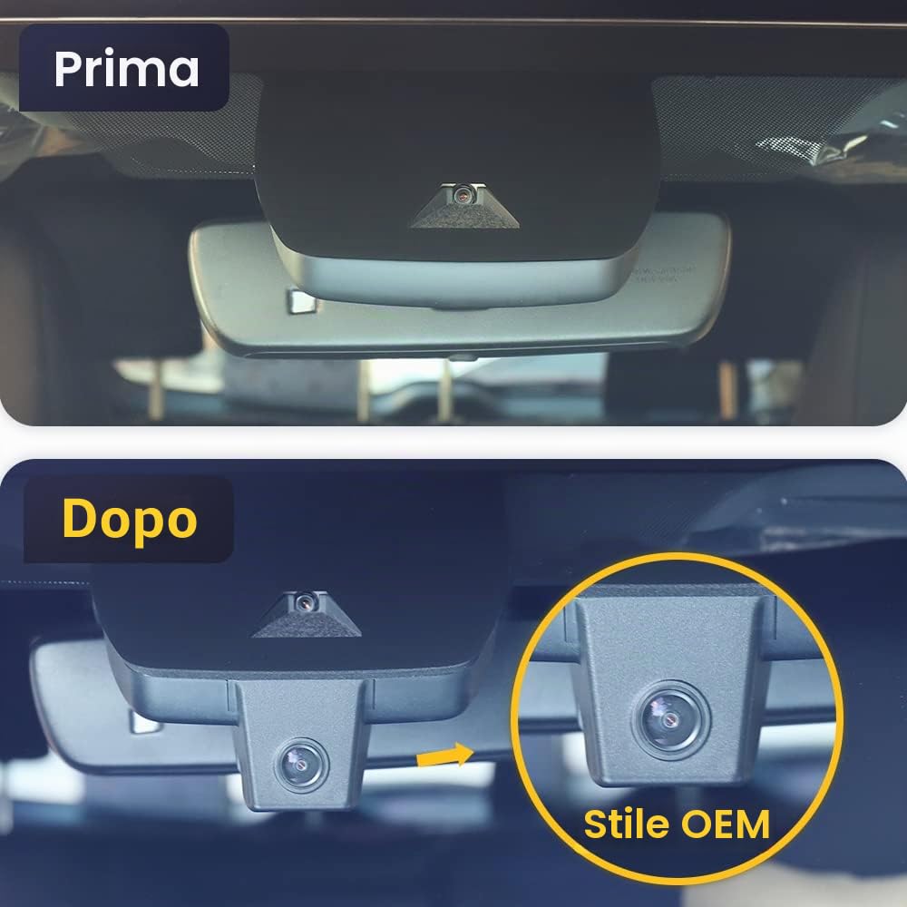 Fitcamx 4K Dash Cam Adatto per Toyota RAV4 LE XLE Limited XSE Adventure SE Premium Hybrid Gen5 del 2022-2025 (Modello B), UHD 2160P Video WiFi, G-Sensor, Registrazione in loop, Plug&Play, 64 GB