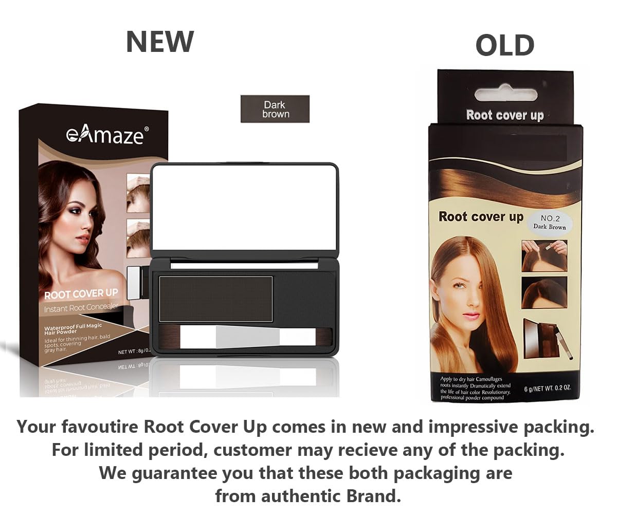 Root Cover Up, 8Gm (Dark Brown) – Instantly Cover Greys + Touch Up Highlights, Water-Sweat-Resistant Root Concealer (Dark Brown) - Image 2 thumbnail