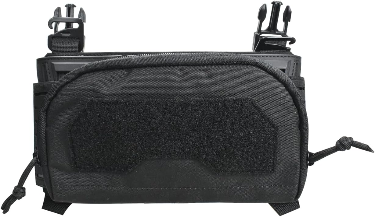 Tactical MOLLE Magazine Pouch - 2-in-1 Admin Utility Organizer with Triple Mag Insert for Rifle, Pistol, and EDC Gear