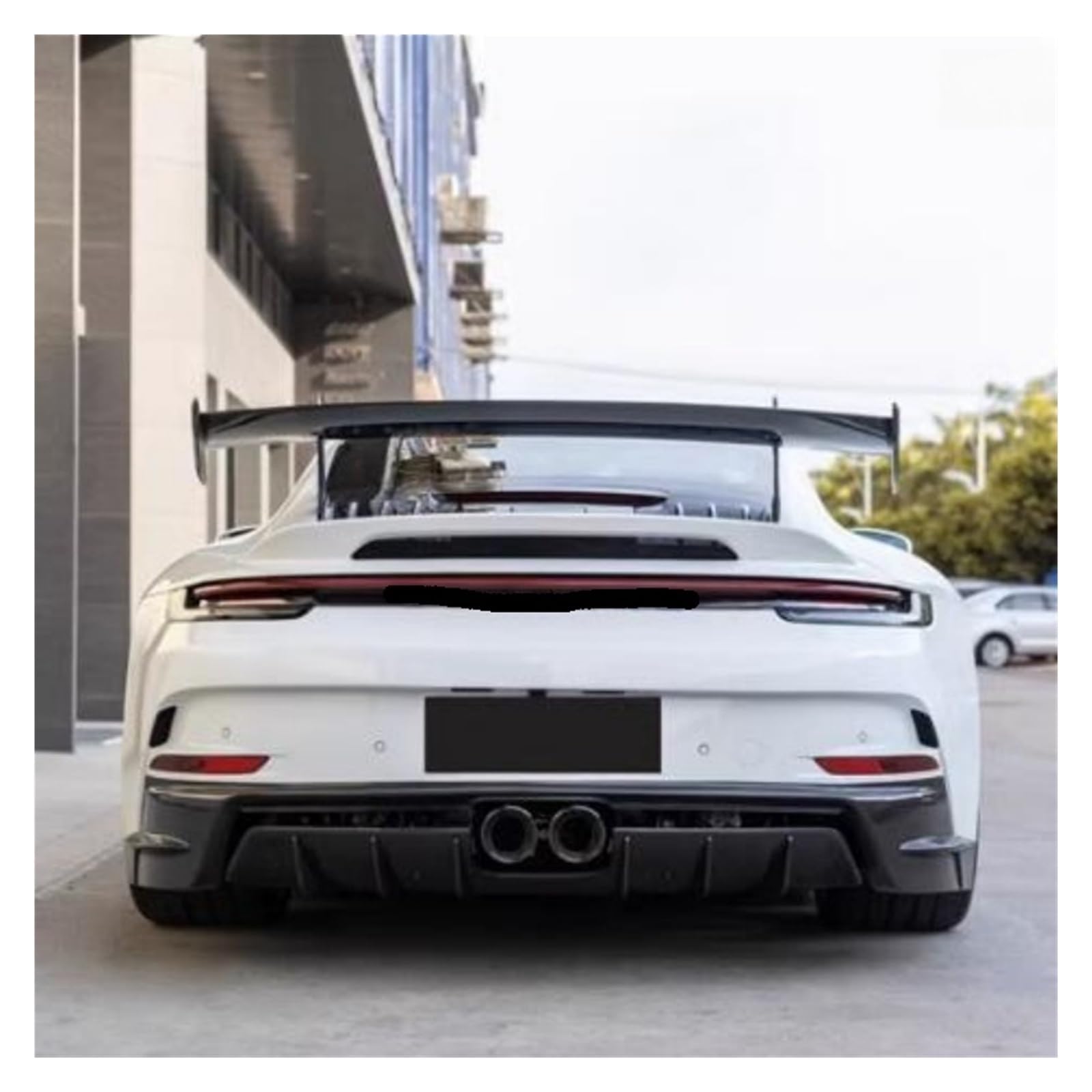 Tylny spojler samochodu, spojler bagażnika z włókna węglowego, dekoracja samochodu. Kompatybilny z Cayman 718 987 997 998 981 911 Boxster GT4 Spoiler części samochodowe akcesoria