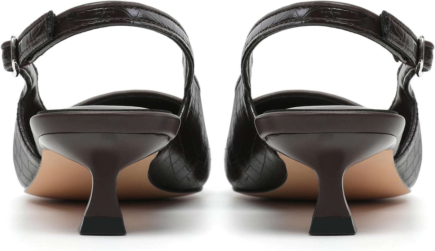 Mostrin Kitten Heels for Women Pointed Closed Toe Heels Low Pumps Shoes for Party Work Office - Image 6