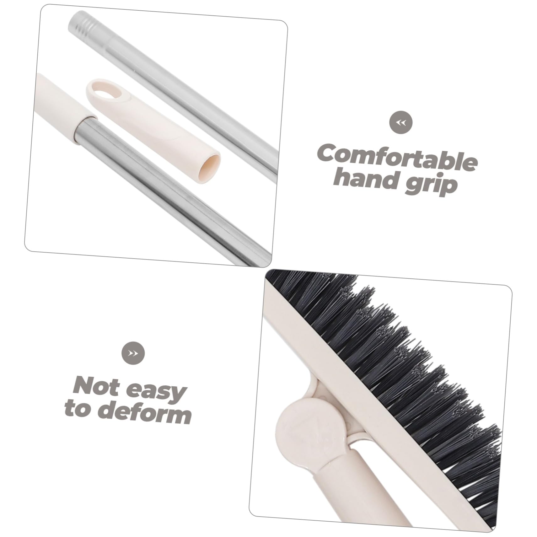 BESTYASH 2 Piezas Limpieza Rotatable con Mango para Azulejos y Grietas Multiusos para Baños para Esquinas y Áreas Difíciles