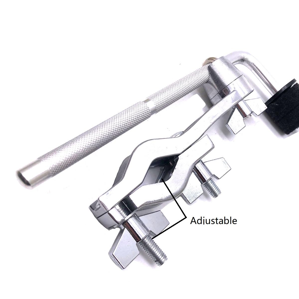 Beckenklemme Beckenverlängerungsarm und Klemme Beckenaufsatz kompatibel mit Hi-Hat Becken Drum Set Clamp Drum Extension Clamps Halter mit Becken Filzpads Zubehör