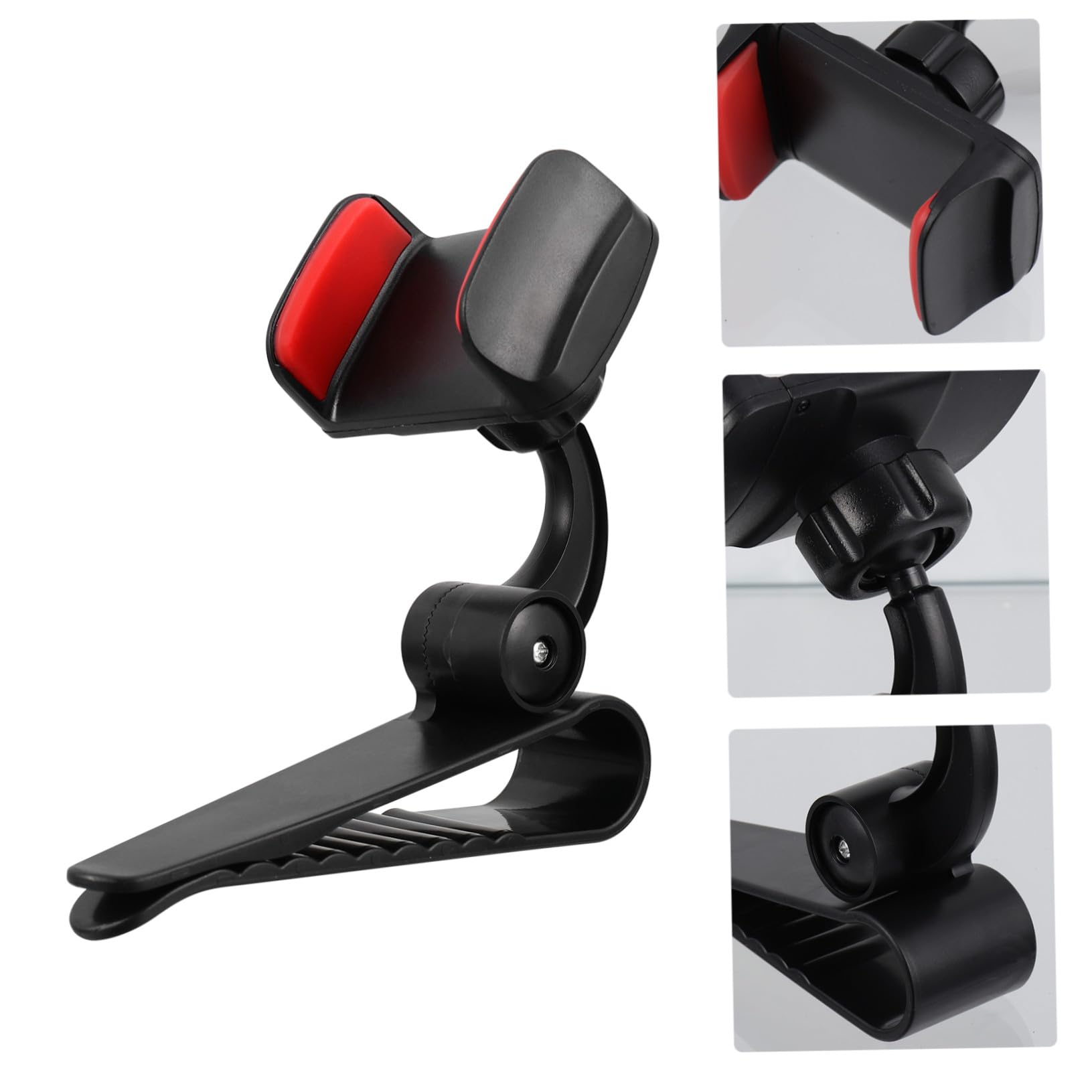 Gatuida 3pezzi Supporto Per Smartphone Da Auto Con Rotazione Montaggio Su Parasole Specchietto Retrovisore e Pannello Strumenti Facile Accesso e Telefono Design Elegante e Pratico Per