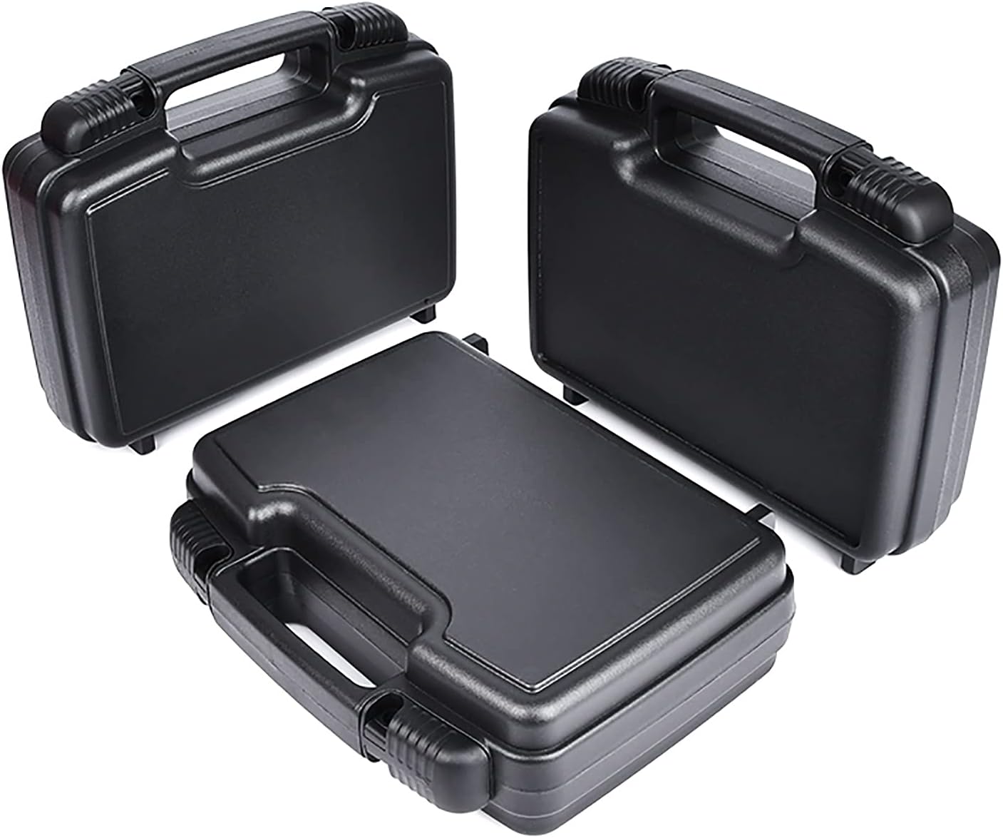 Small Hard Case with Foam, 10" Lightweight Pluck Foam Padded Protection Carrying/Storage Case - Customizable Interior for GoPro, Camera, iPhone, Tablet, Black - Outer Size:10.5” x 8.5” x 3” - Image 9
