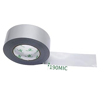 BOMEI PACK Duct Tape Extra Strong 32m x 48mm - Waterproof Repair Tape for Indoor & Outdoor Fabric Reinforced Repair Tape 3 Rolls (Silver)