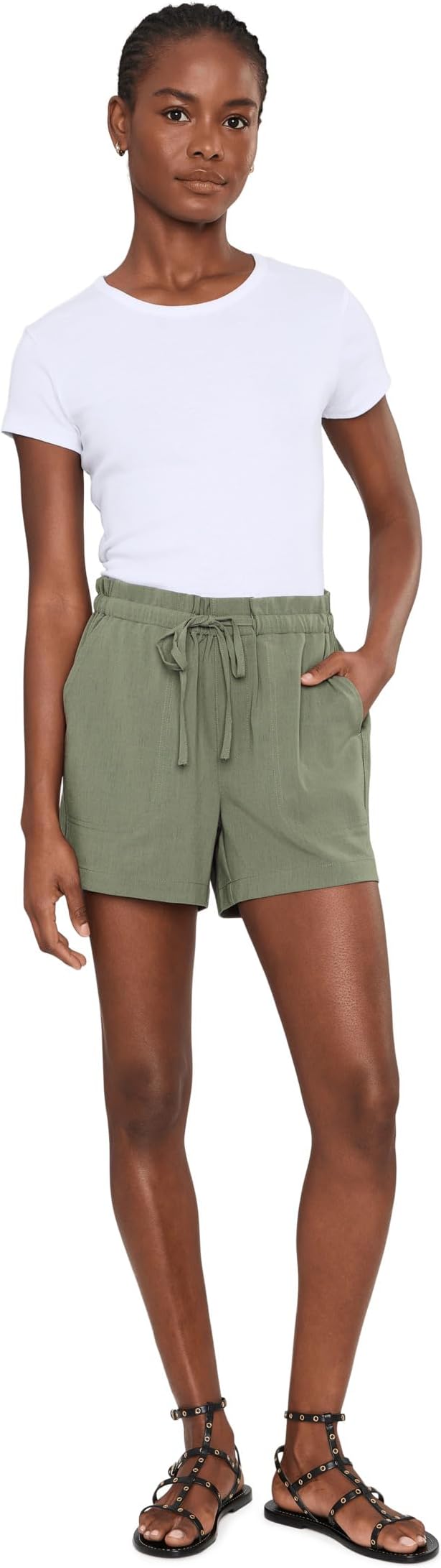 Женские Liverpool Los Angeles Pull-on Tie Waist Short 4" Inseam — фото 3