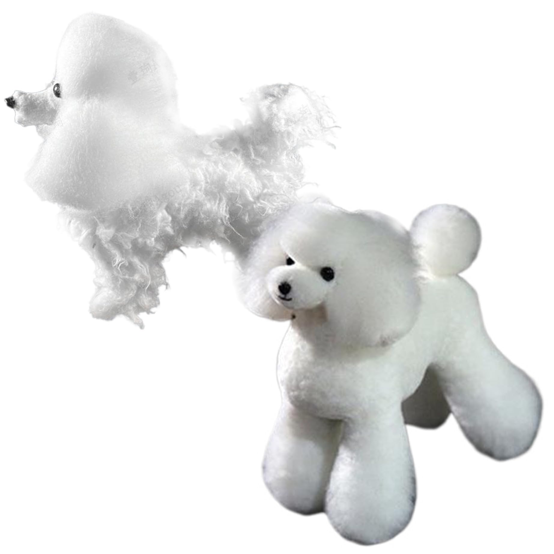 Mannequin per Cani di Toelettatura, Parrucca Morbida per Cani, Materiale di Toelettatura per Animali Piccoli