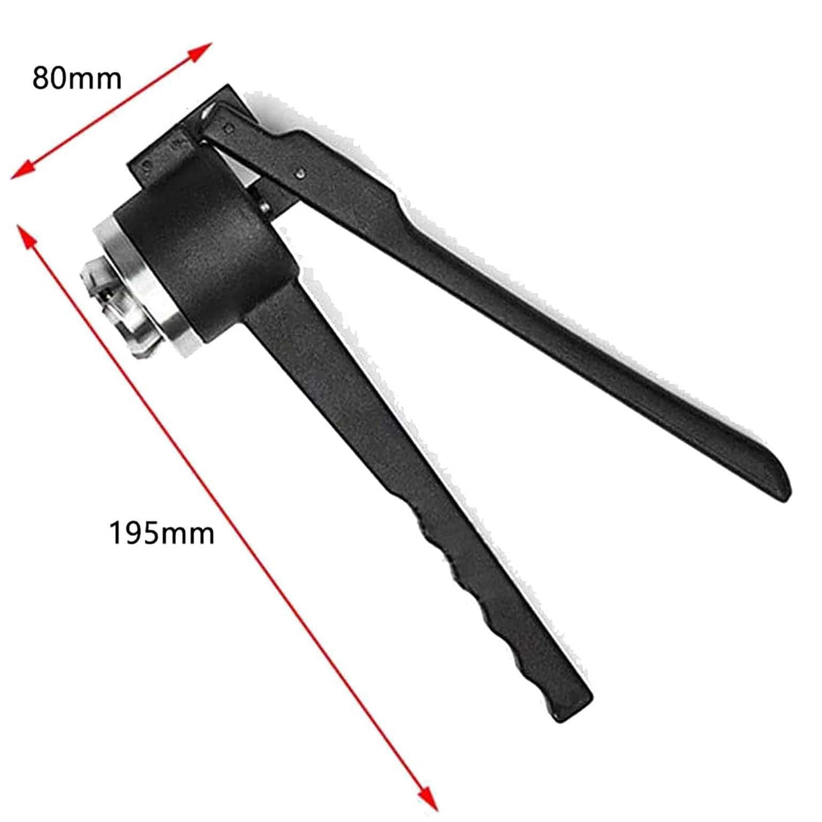 Herramienta de prensa de vial de acero inoxidable 8-32mm, tapadora manual para tapas de aluminio, sellador compacto para la preparación de muestras de laboratorio, diseño eficiente y duradero, mango d