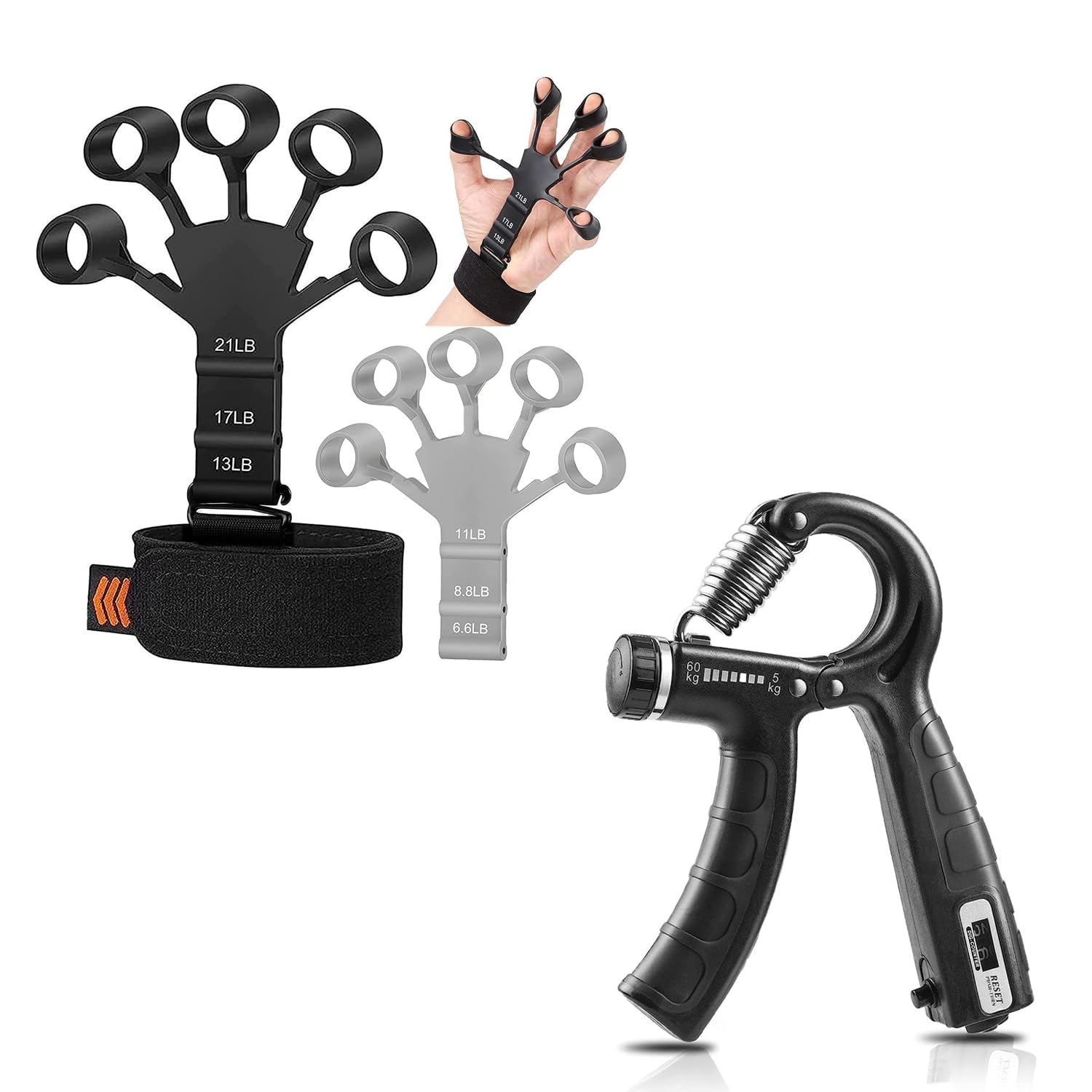 See full amazon price history chart for AMIFIT New Finger Gripster Exerciser 2023 Model and Fitness Grip Strength Trainer 5kg-60kg with Counter for Improving Hand, Finger and Forearm Strength, Combo (R_Grip Counter and Gripster 2023) AMIFIT New Finger Gripster Exerciser 2023 Model and Fitness Grip Strength Trainer 5kg-60kg with Counter for Improving Hand, Finger and Forearm Strength, Combo (R_Grip Counter and Gripster 2023) (B0CST5W5L7) Amazon Price History, Amazon Price Tracker