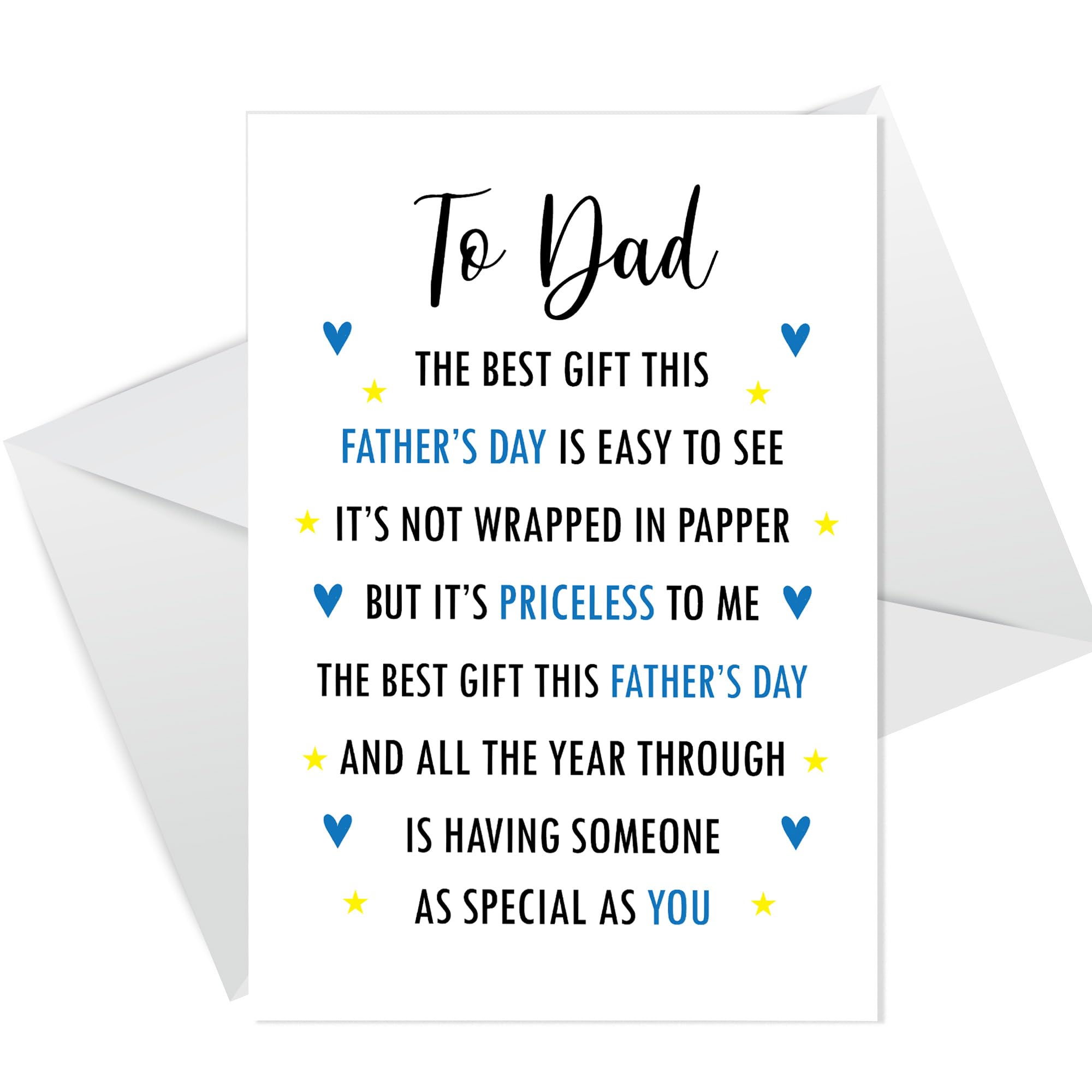 RED OCEAN Fathers Day Card For Dad, Thank You Card For Dad, Dad Cards, Card For Dad, Fathers Day Cards, Card For Him, Dad Card, Dad Card From Daughter Son