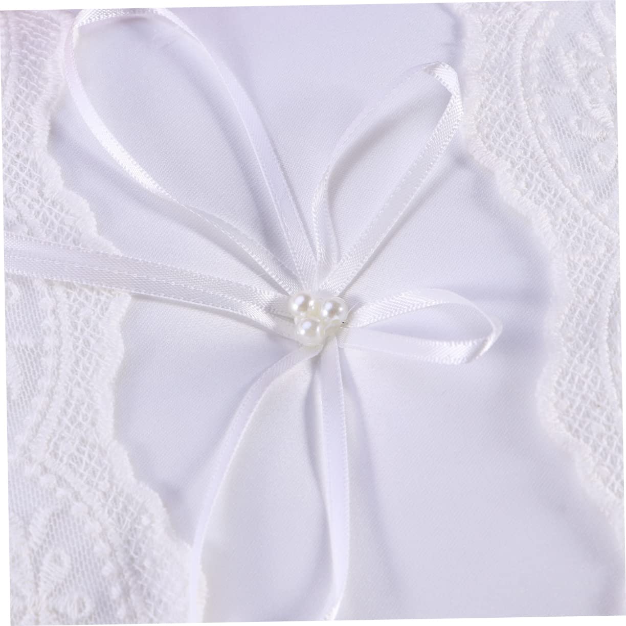 ABOOFAN 3St hochzeitsdeko hochzeits Dekoration Ringträgerkissen hochzeits geldgeschenke hochzeitdeko Ringkissen aus Spitze ringkissen Hochzeit westlicher Stil Hochzeitsbedarf Braut Weiß