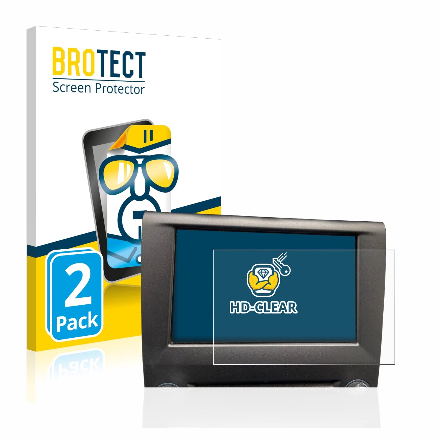 Brotect Pellicola Protettiva Opaca Anti-Riflesso Per Ford Mondeo S&S Business Sync 3 Del 2016, Confezione Da 2, Made In Germany - 4