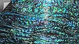 GOMMO Blue Paua Shell Veneer Sheet Enhanced for Inlay and Overlay Flat(9.4