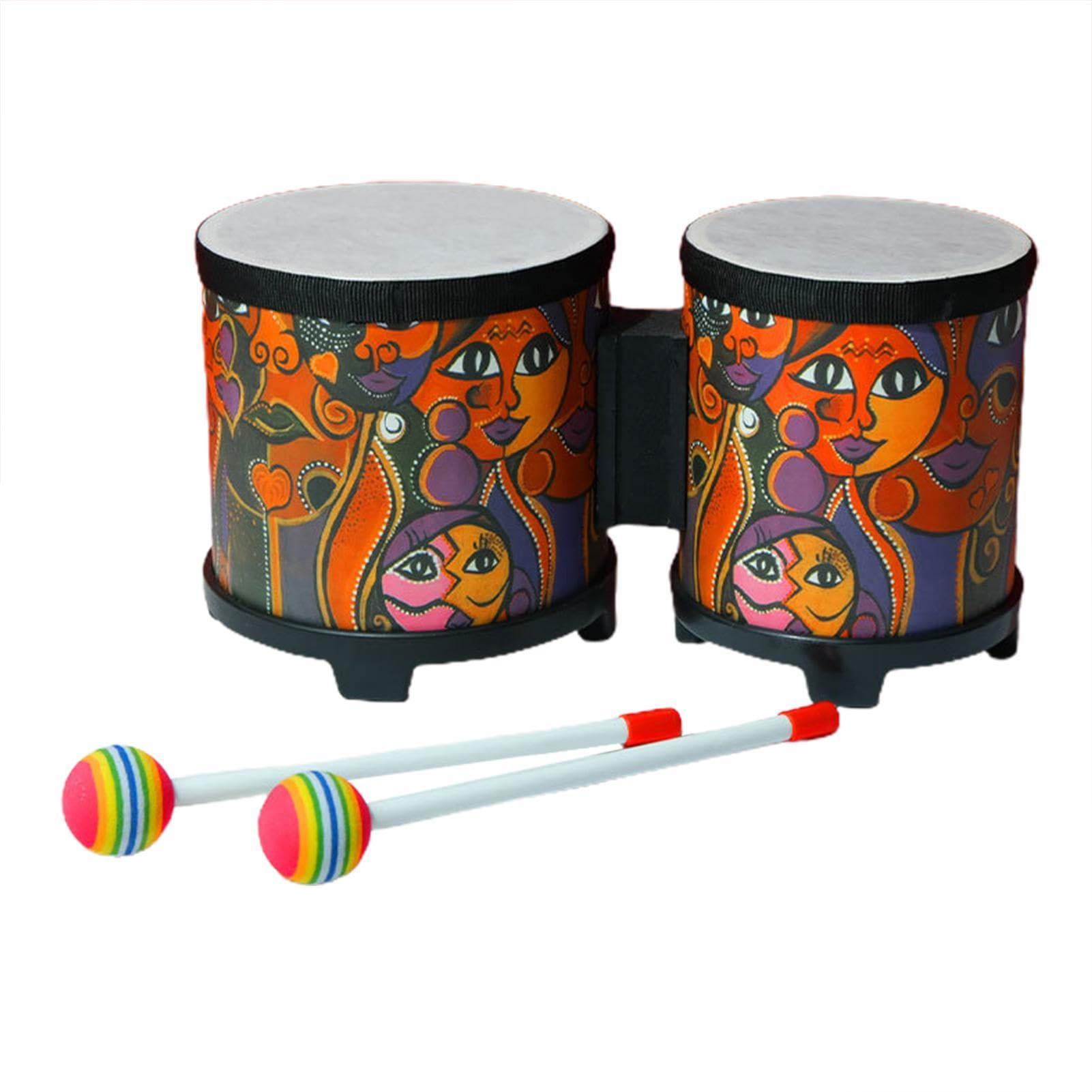 Tambor de bongo para adultos, instrumento de percusión
