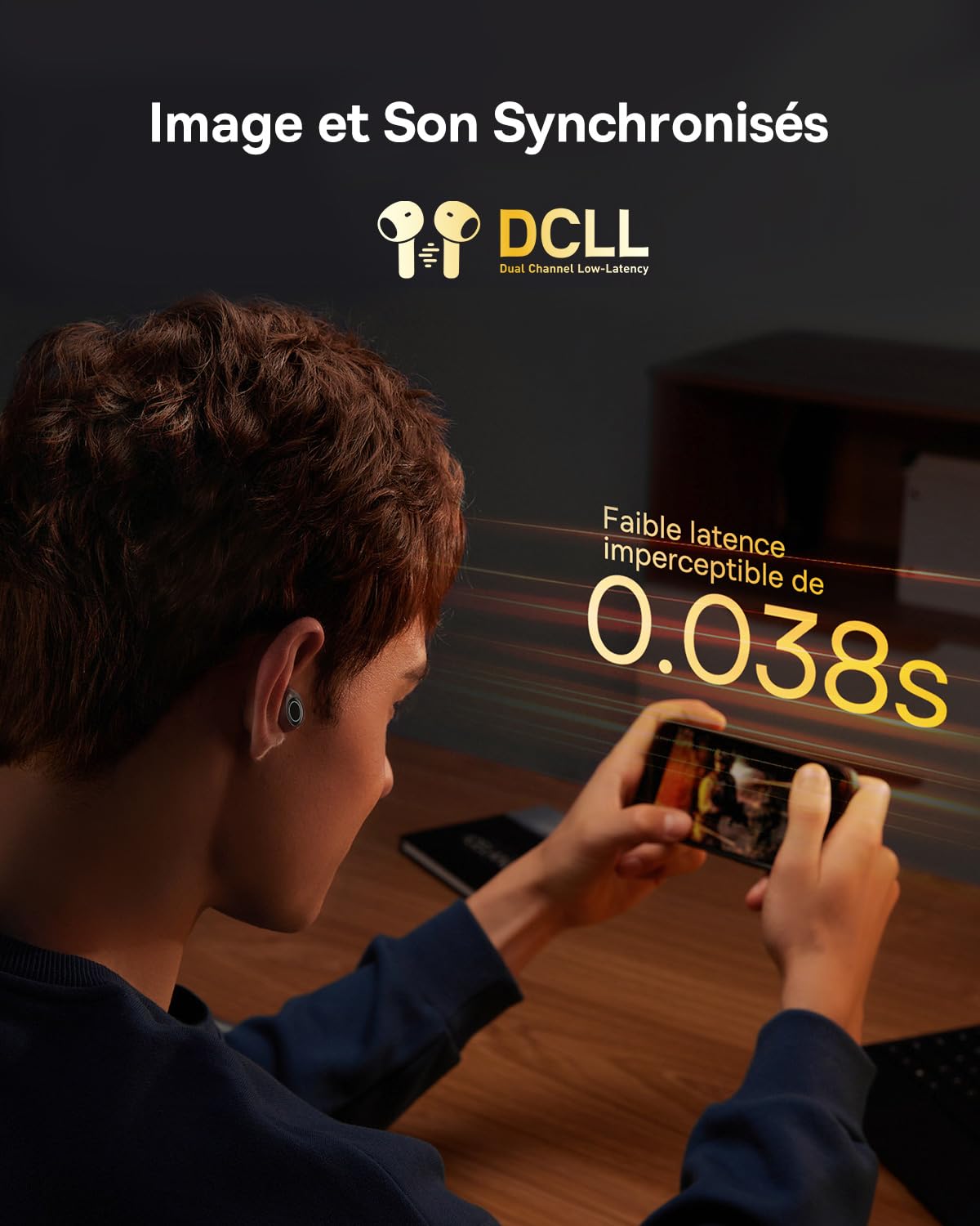 Baseus Ecouteurs Bluetooth sans Fil à Réduction de Bruit Active Hybride -48 DB,Autonomie 140H,Étanchéité IPX6,4 Micros ENC,Faible Latence de 0,038s,Bluetooth 5.3,Ecouteurs sans Fil - Bowie MA10 Noir