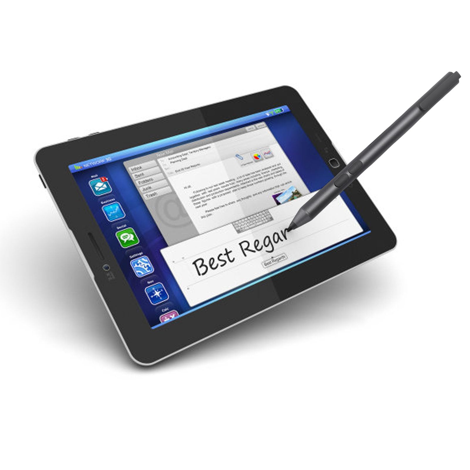 Sxhlseller Penna Stilo, Penna Digitale Attiva con sensibilità Alla Pressione 4096, Bluetooth, 2 Pulsanti Programmabili, per Laptop ROG ZenBook VivoBook Series