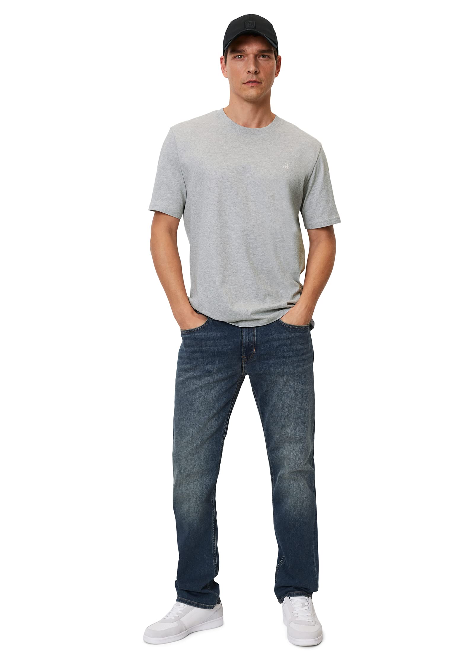 Marc O'Polo Denim Herren T-Shirt aus Bio-Baumwolle mit Rundhalsausschnitt