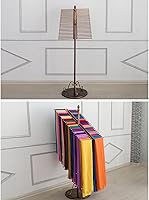 Vista 5 de Organizador independiente de metal para bufandas, bufandas comerciales y bufandas, tienda de ropa multifuncional, cinturón, traje, pantalones