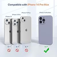Vista 291 de Miracase Funda diseñada para iPhone 13 Pro Max con protector de pantalla, [forro de microfibra suave antiarañazos], funda protectora de silicona